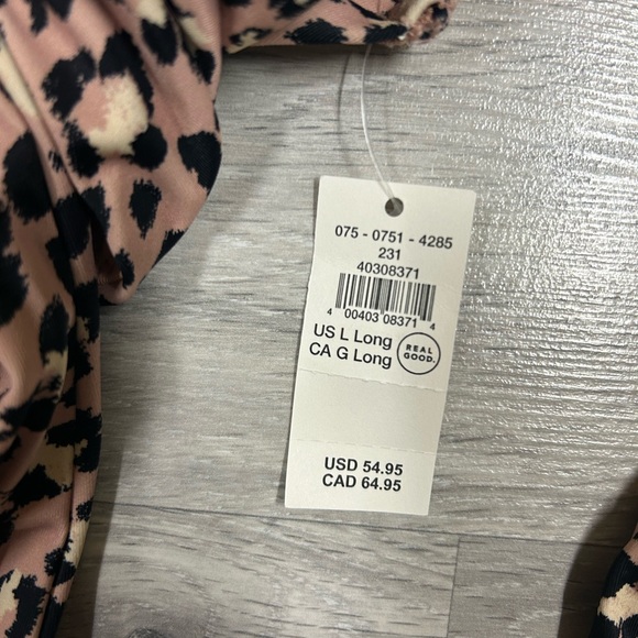 Leopard Print Wrap Swimsuit - Picture 3 of 4